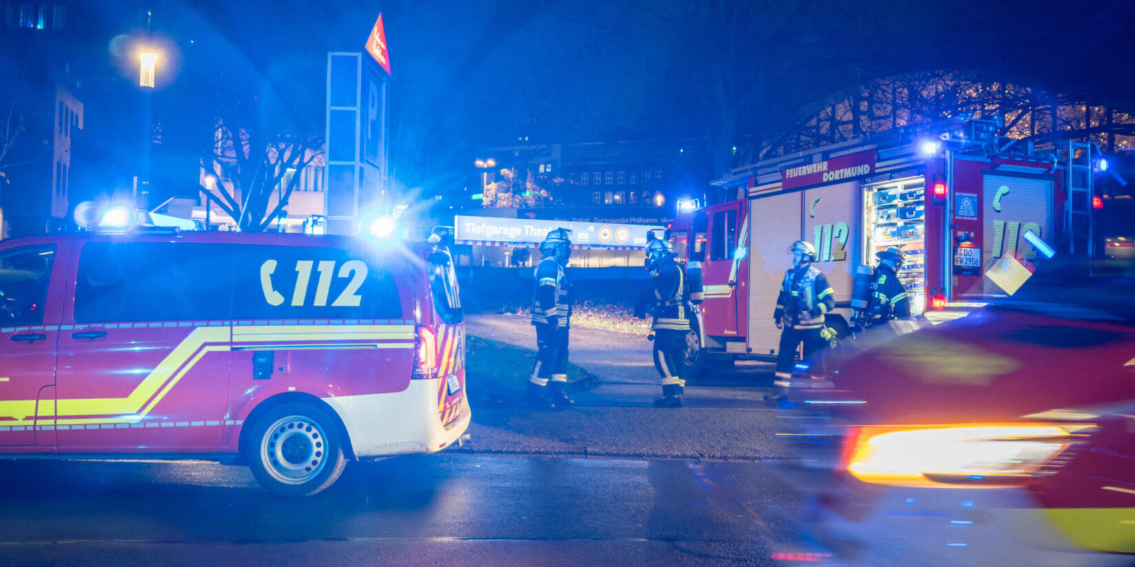 Brand in Tiefgarage Dortmund: Großeinsatz an der Hansastraße