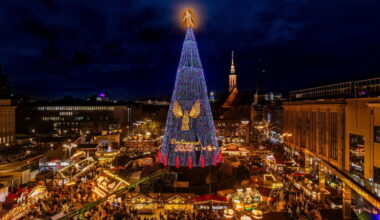 Weihnachtsmarkt Dortmund 2025: Weihnachtsbaum wird erleuchtet