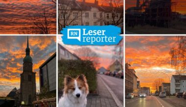Leserfotos vom Sonnenaufgang aus Dortmund
