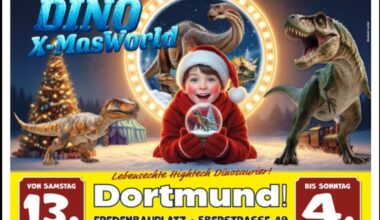 Wo Urzeitgiganten auf Winterzauber treffen