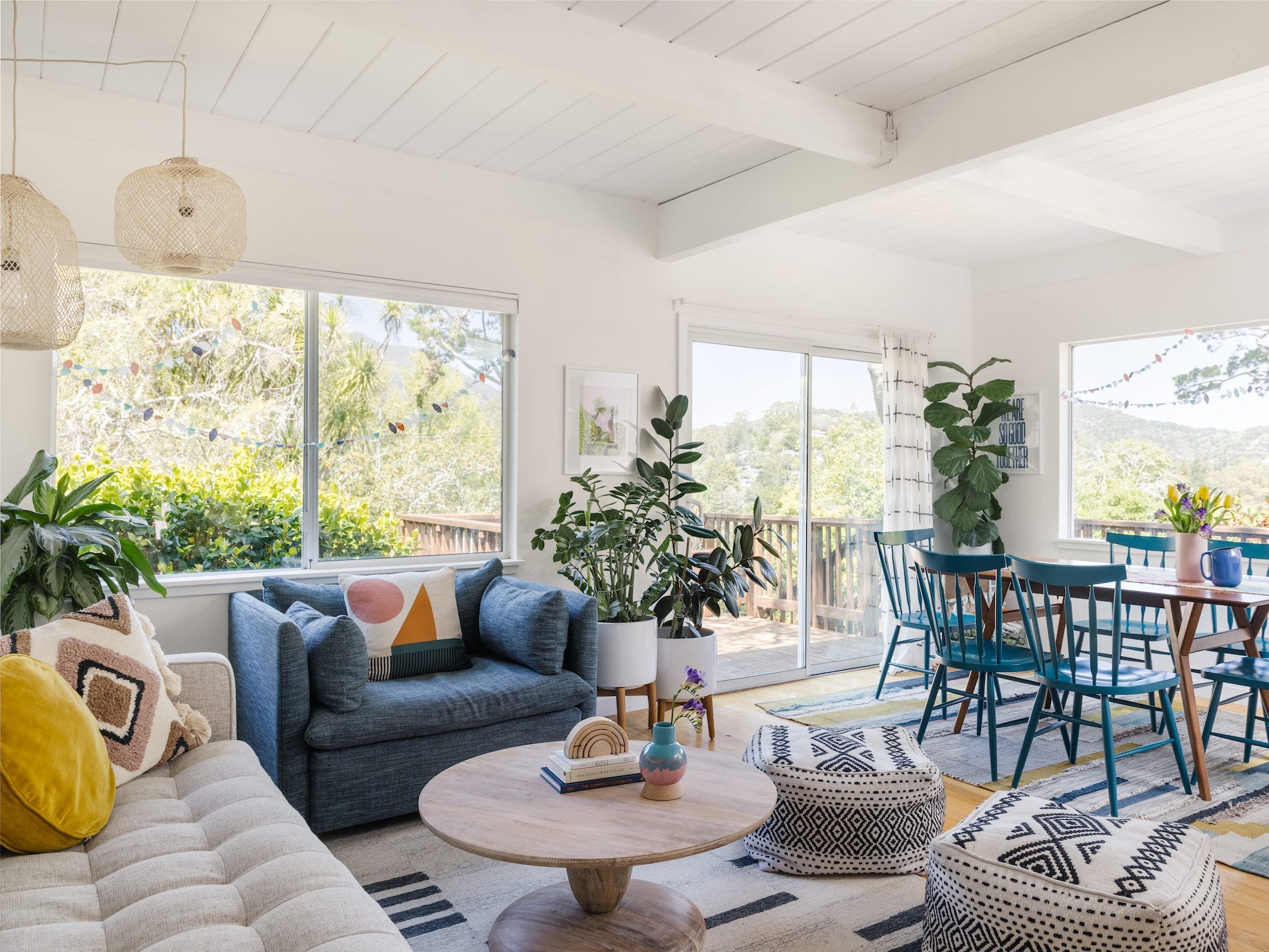 Teppiche und Möbel können euch dabei helfen, Räume abzugrenzen.