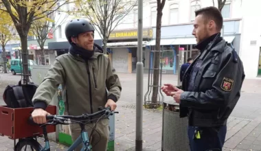 Verbotene Fahrt: Polizei kontrolliert Fahrräder und E-Scooter - Ludwigshafen