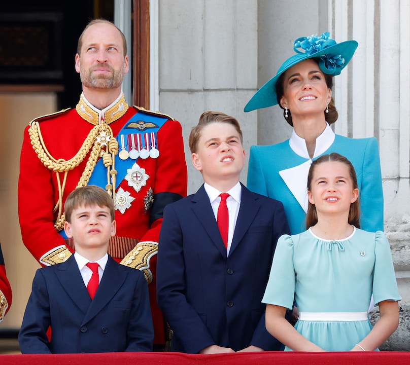 Prinz William und Prinzessin Kate mit ihren drei Kindern: Louis, George und Charlotte (v.l.n.r.)