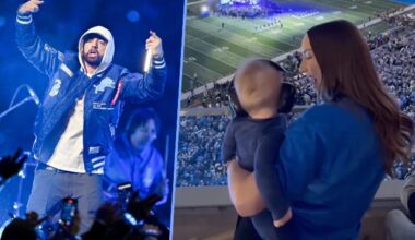 Eminem rockt Football-Halbzeit-Show: Mini-Enkel ist sein größter Fan | Unterhaltung