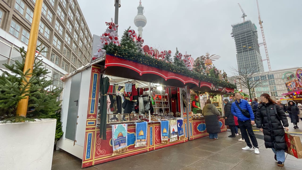 Weihnachtsmarkt-Stand löscht Israel aus Landkarte | Regional