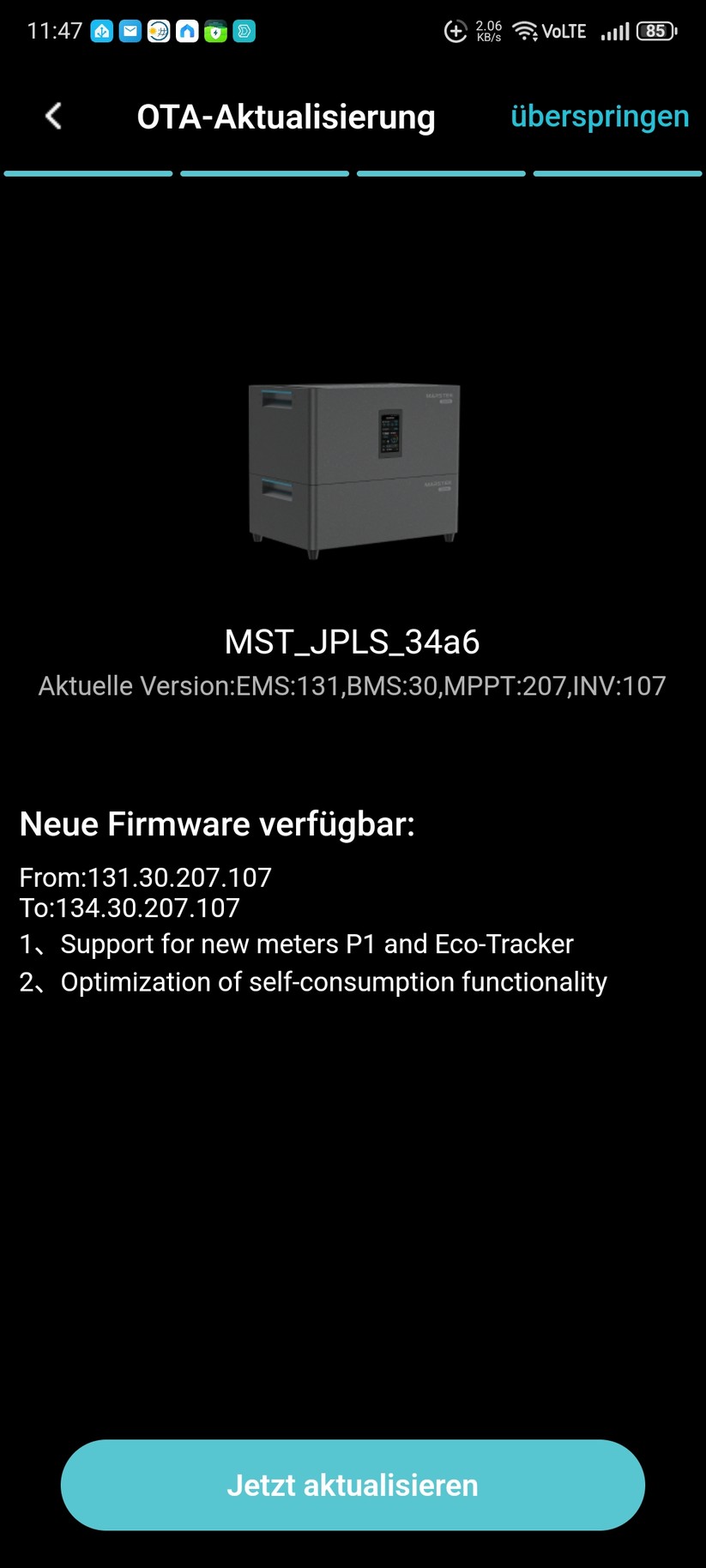 Marstek Jupiter C Plus: Einrichtung mit Marstek-App und Shelly Pro 3EM