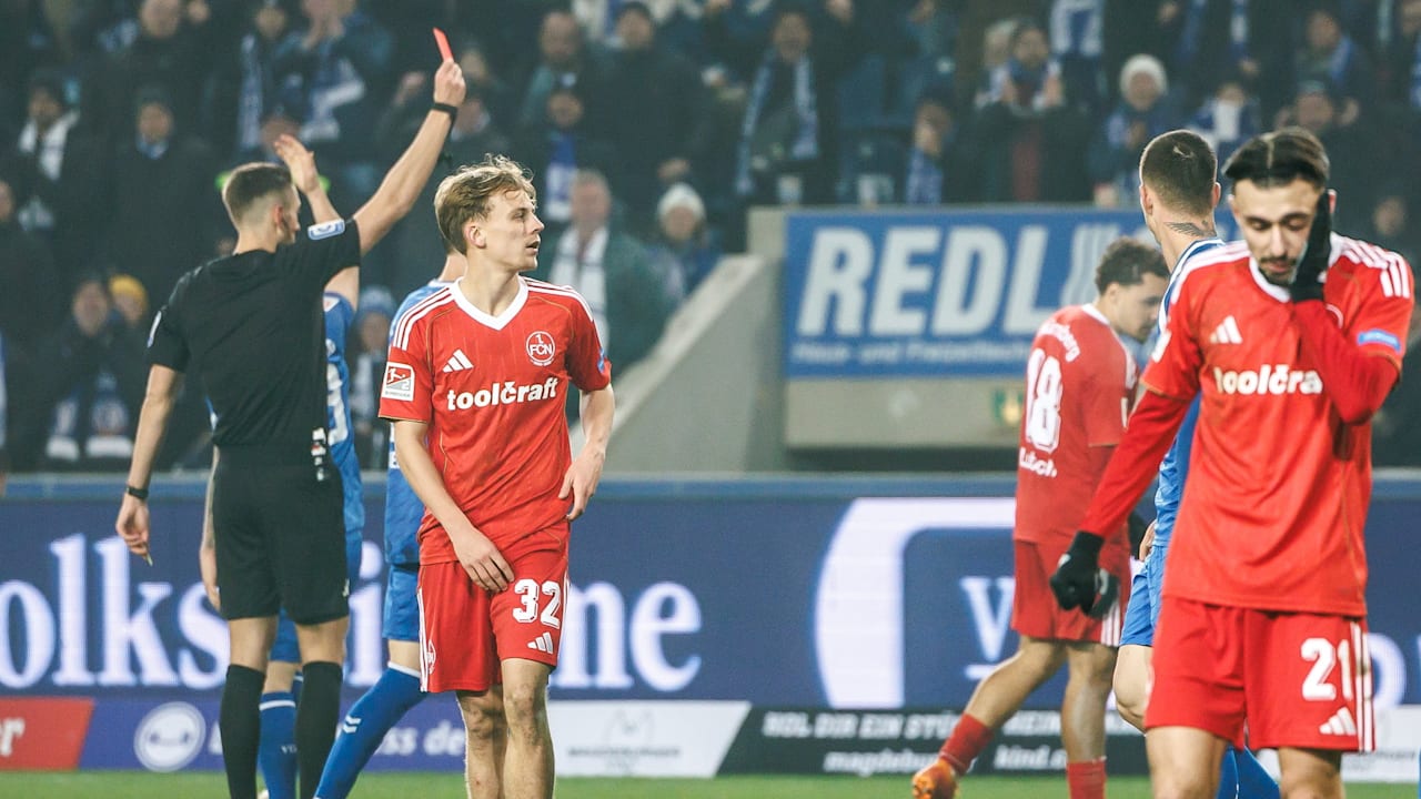 FCN: Rafael Lubachs Platzverweis sorgt für Derby-Pause | Sport
