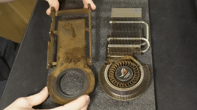 Gpu, Grafikkarte, reinigung, Schmutz, Dreck, Restauration