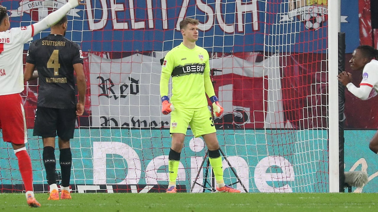 VfB Stuttgart: Nach Riesen-Patzer in Leipzig: Sebastian Hoeneß schützt Alexander Nübel | Sport
