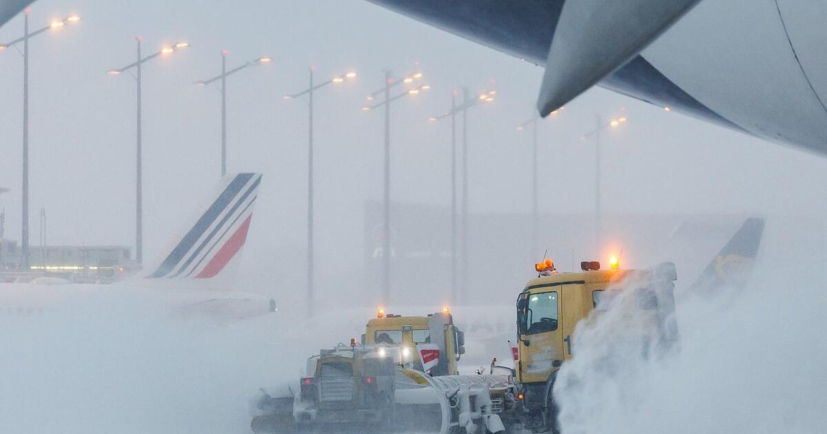 Schnee und Eis auf Schienen und Landebahnen