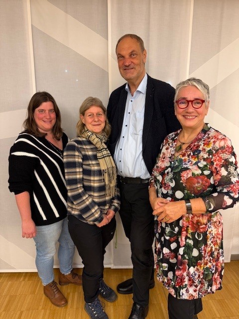 v.l: Sandra Michalke, Dr. Tina Guenther, Ulrich Düchting, und Andrea Windrath-Neumann. Foto: B90