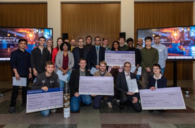 Ideenwettbewerb CAMPUSiDEEN: Von AI-Reportinghilfen bis zu Weltall-Staubsaugern