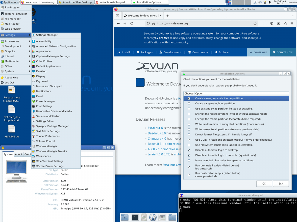 "Init Freedom": Devuan GNU+Linux "Excalibur" ist Debian 13 "Trixie" ohne systemd