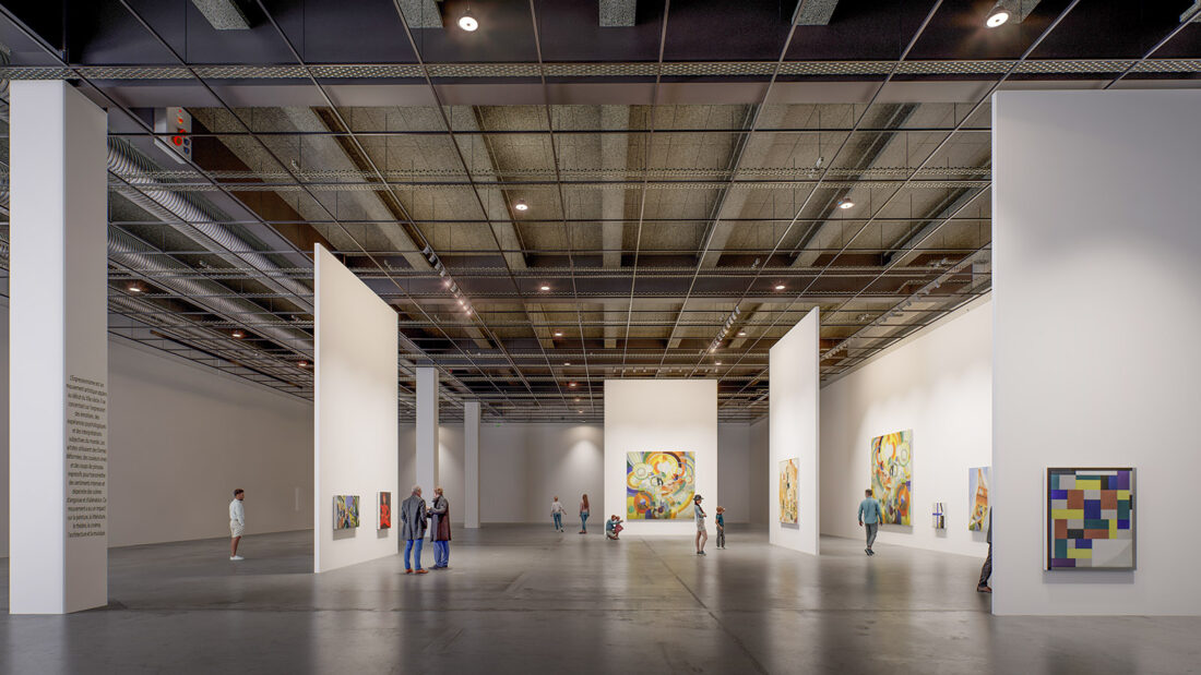 Visualisierung des Ausstellungsbereiches. Copyright: PCA-STREAM