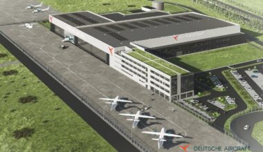 Geplante Final Assembly Line (FAL) Leipzig, Grafik Deutsche Aircraft
