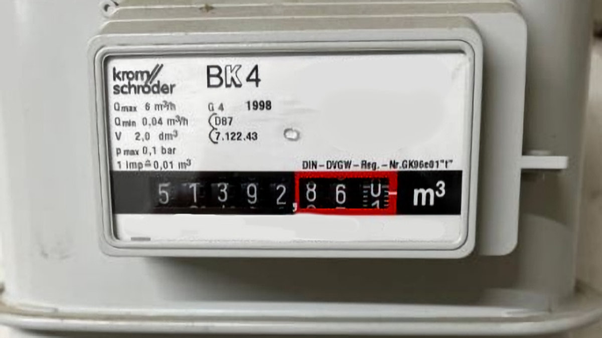 Bildbeschreibung: Ein Gaszähler.