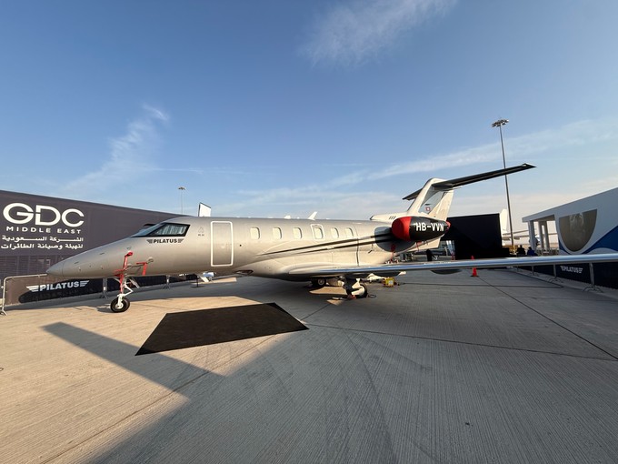 Auch Businessjets werden gezeigt - so etwa der PC-24 von Pilatus.