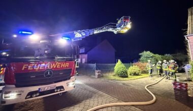 FFW Schwalmtal: Kellerbrand führt zu nächtlichem Einsatz der Feuerwehr