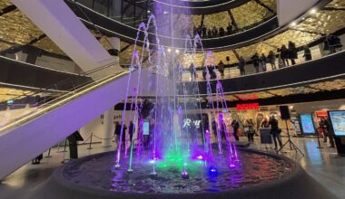 Springbrunnen im NEO Leipzig