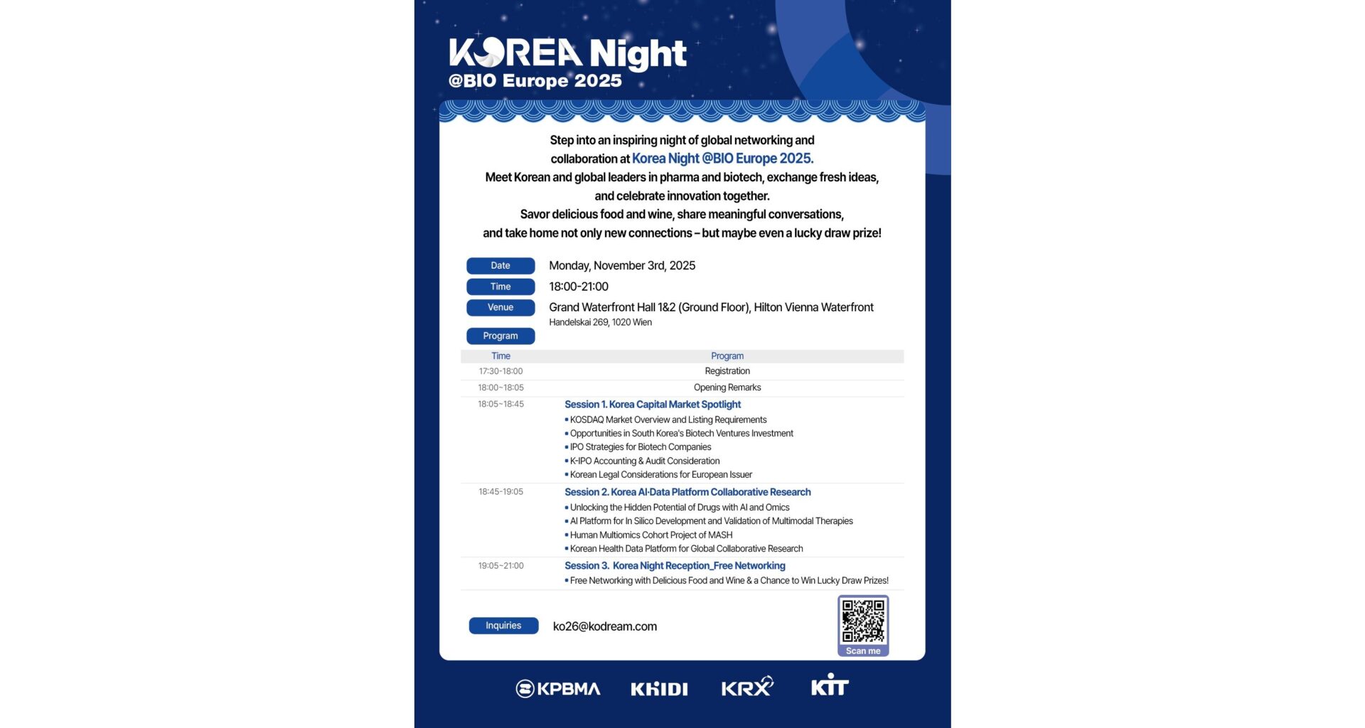 „Korea Night" bringt globale Biotech-Leader beim BIO Europe 2025 zusammen