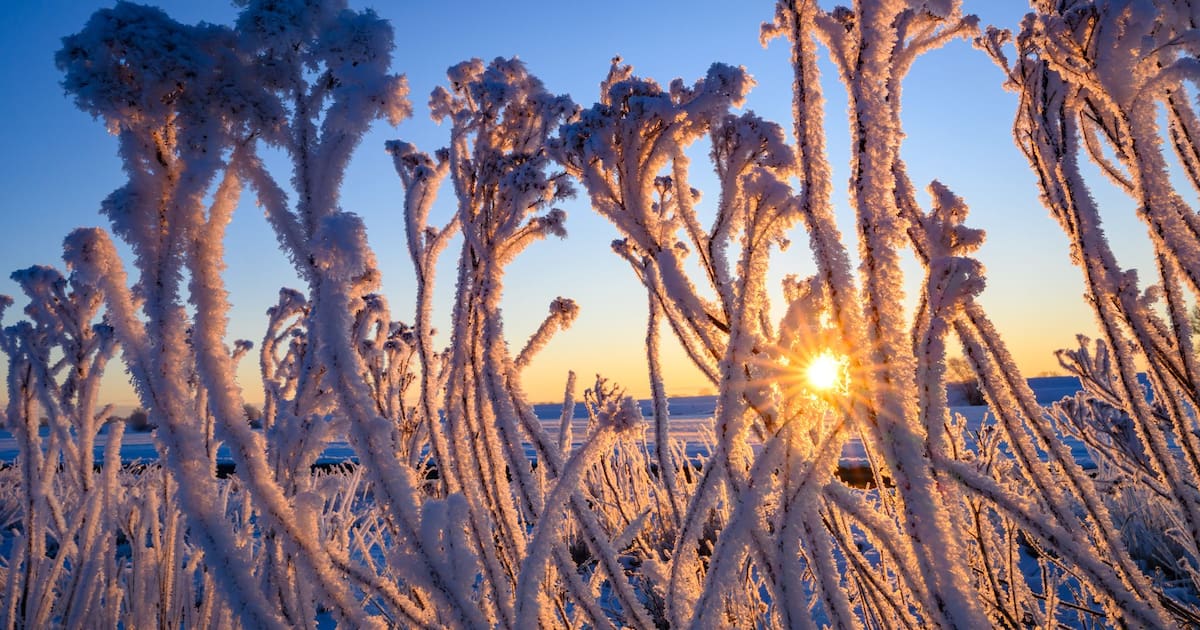 Sonne, Frost und Warnung vor Glätte
