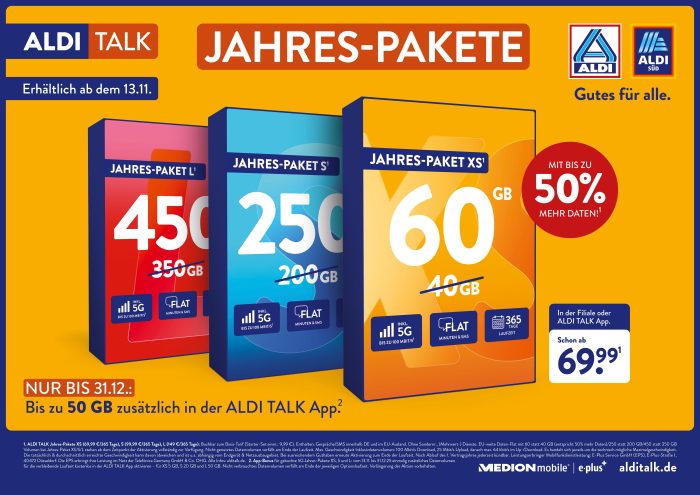 Pressebild ALDI TALK Jahrespakete Winter
