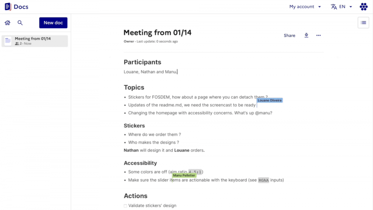 La Suite Docs 3.10.0: Kollaborations-Tool erhält ODT-Export