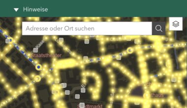 Sicher durch die Nacht - Stadt stellt digitalen Lichtplan online