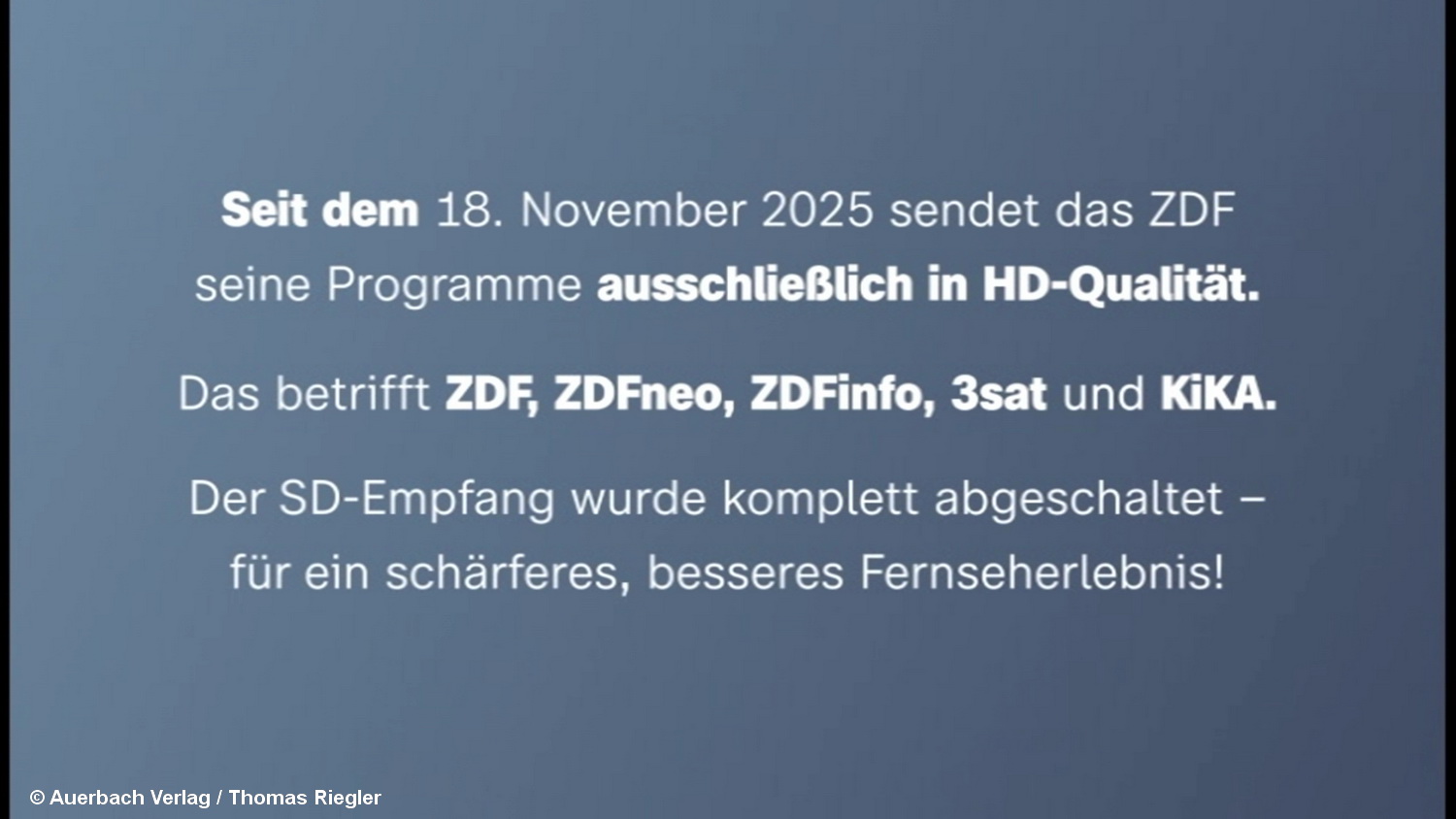 ZDF SD abgeschaltet – Was geschieht jetzt mit dem Transponder?