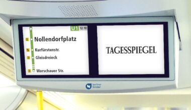 "Tagesspiegel"-News ab Oktober in Berliner U-Bahnen