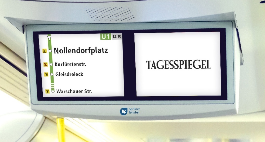 "Tagesspiegel"-News ab Oktober in Berliner U-Bahnen