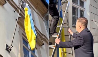 "Schändliche Geste": Tschechischer Parlamentspräsident entfernt Ukraine-Flagge