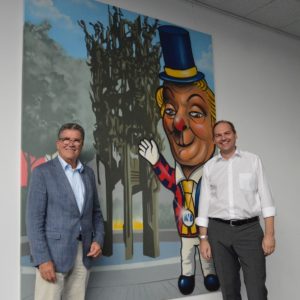 Markus Perabo (rechts) 2017 mit dem damaligen MCV-Präsidenten Reinhard Urban. - Foto: gik