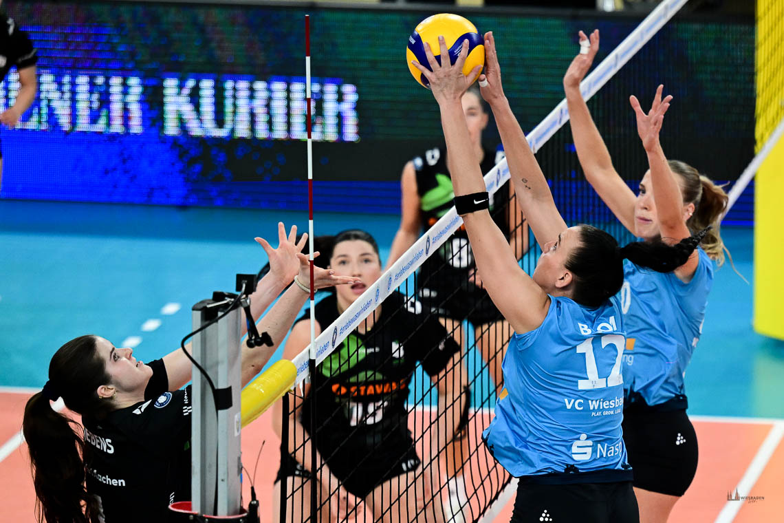 VC Wiesbaden: Pokal-Aus nach spektakulärem Duell