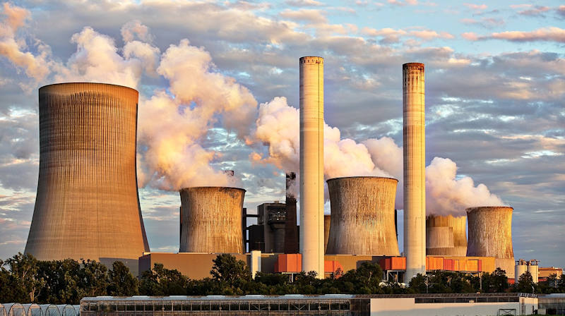 Bildbeschreibung: Ein Kohlekraftwerk.