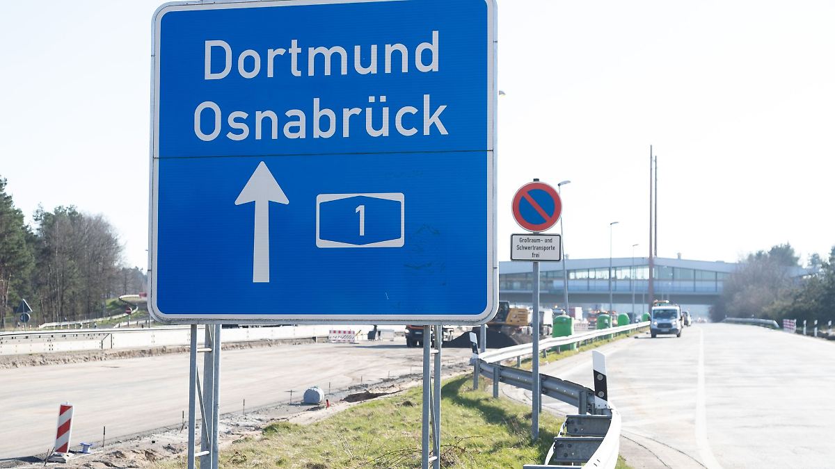 Niedersachsen & Bremen: Vollsperrung auf Autobahn 1 zwischen Cloppenburg und Vechta