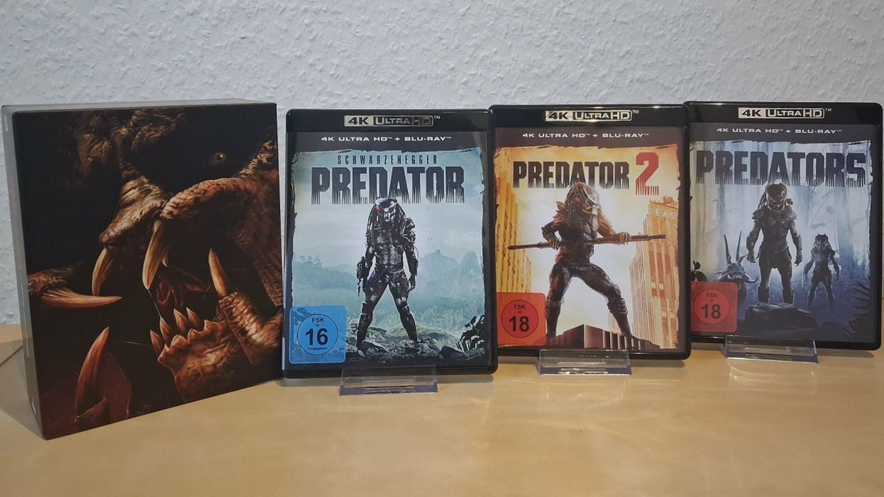 Die Predator-Box enthält 5 Filme