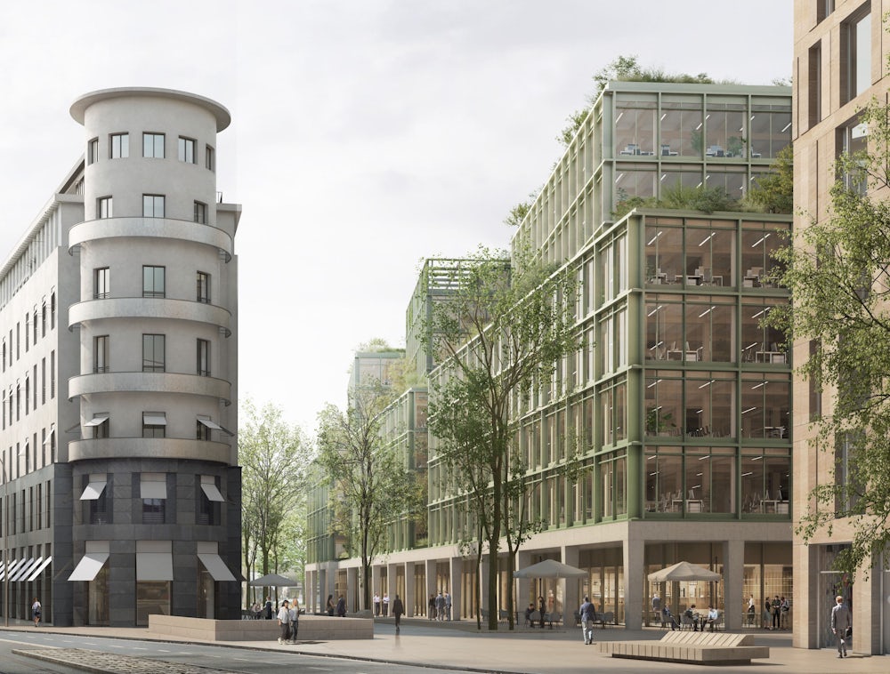 ...und so sieht der Entwurf des Architekten David Chipperfield für den Komplex aus.