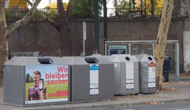 Weniger Altpapier-Container - Antenne Düsseldorf