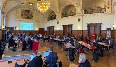 Das Stadtratsplenum tagt am Mittwoch im Festsaal des Stadthauses am Marktplatz.