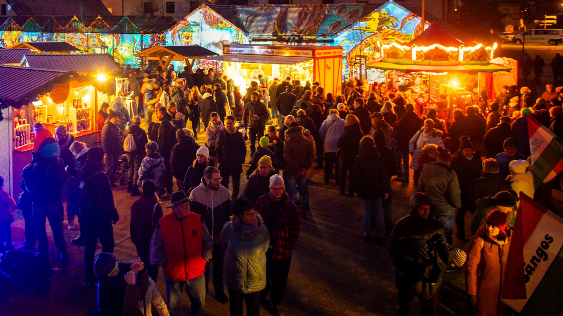 Blick auf den Moritzburger Weihnachtsmarkt (Archivbild):