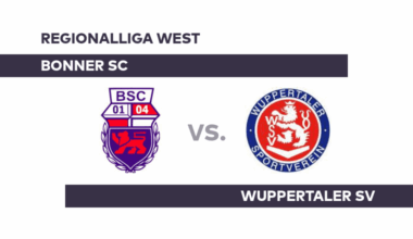 Bonner SC - Wuppertaler SV: Gelingt Wuppertal die Trendwende? - Regionalliga West
