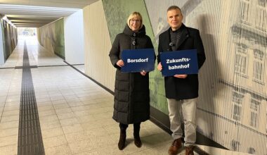 Fahrgäste und Eidechsen sollen sich wohlfühlen: Bahnhof Borsdorf fertig modernisiert