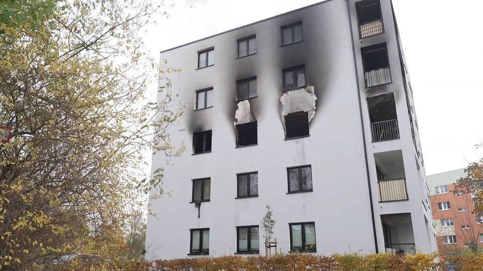 Rentner gestorben: Brand in Wohnhaus in Halle nicht gelegt