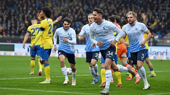 Bochums Spieler bejubeln einen Treffer