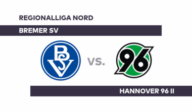 Bremer SV - Hannover 96 II: Doppelschlag von Schmidt trifft Hannover II hart - Regionalliga Nord