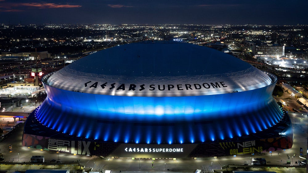 Der Caesars Superdome in New Orleans/USA.