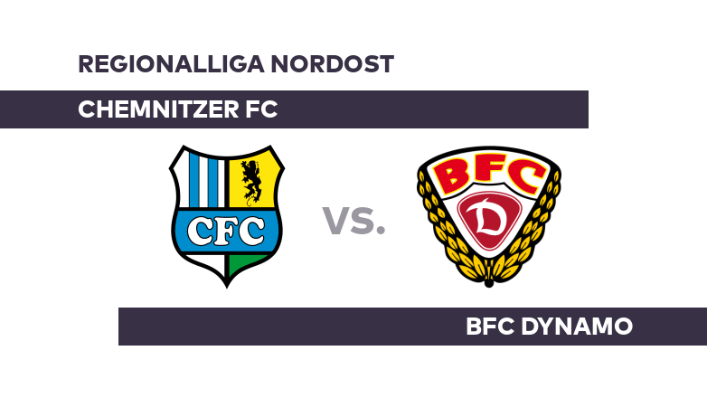 Chemnitzer FC - BFC Dynamo: Chemnitz peilt den Dreier an - Regionalliga Nordost