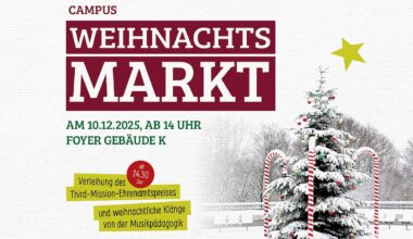 Campus Weihnachtsmarkt: Musik, Leckereien und Begegnungen