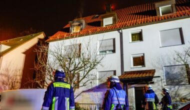 Dachstuhlbrand in Nürnberg: Zwei Menschen werden verletzt